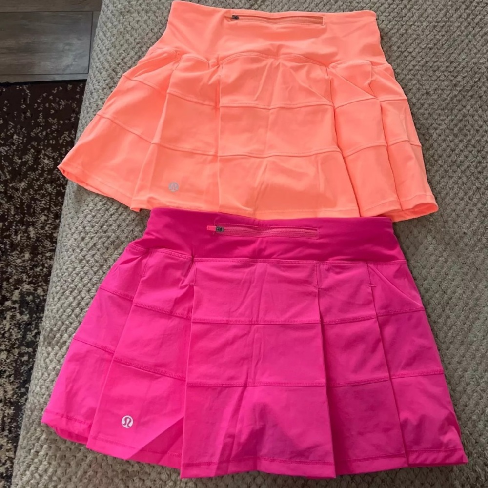 2 pink lululemon tennis skirts !
